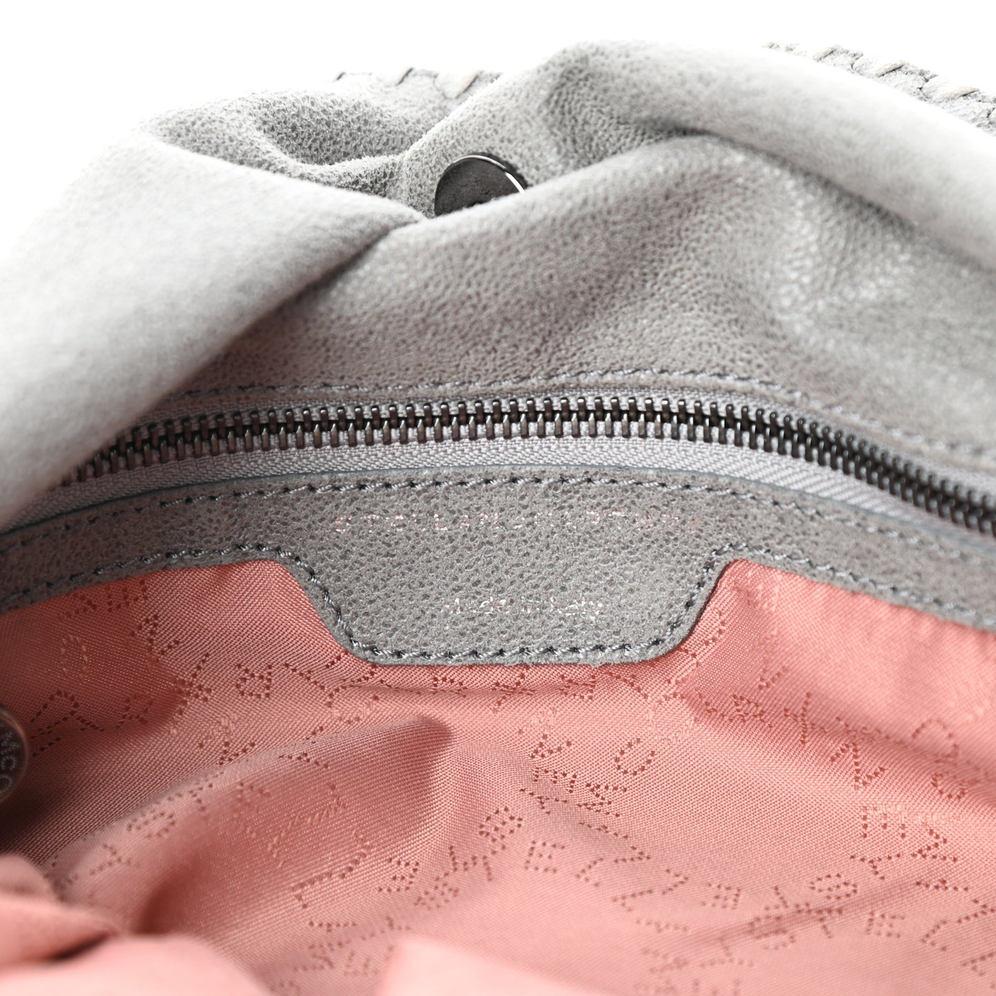 Shaggy Deer Falabella Fold Over Tote Grey