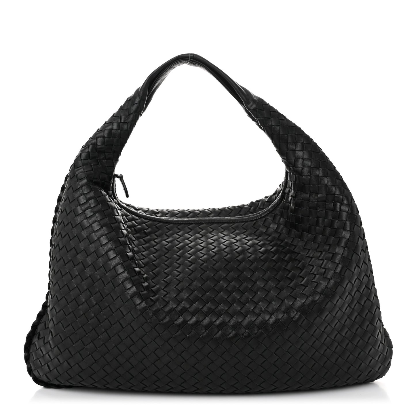 Nappa Intrecciato Medium Veneta Hobo Ebano