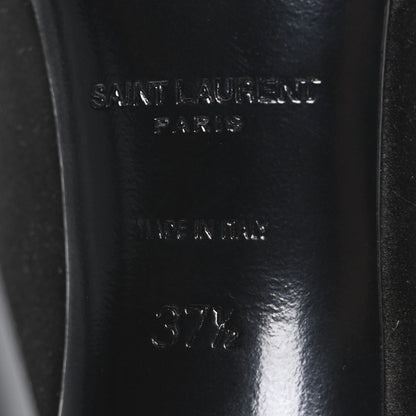 Saint Laurent Raso Regale Raven 110 Slingback Pumps 37.5 Black 8 of 11