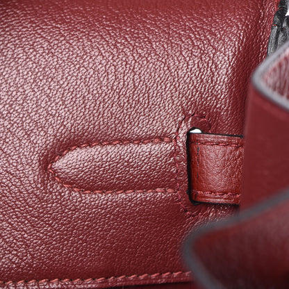 Hermes Taurillon Clemence Birkin 35 Rouge H 24 of 37