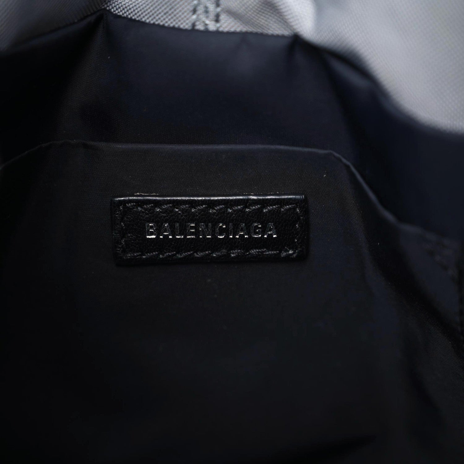 Balenciaga Nylon Wheel Logo Bucket Bag XS Gris Cendre 11 of 12