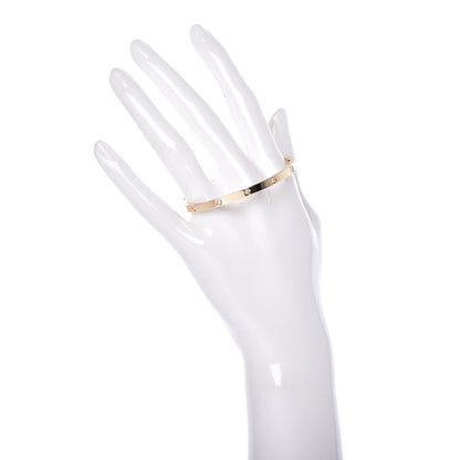 Cartier 18K Yellow Gold 10 Diamond Small LOVE Bracelet 16 2 of 5