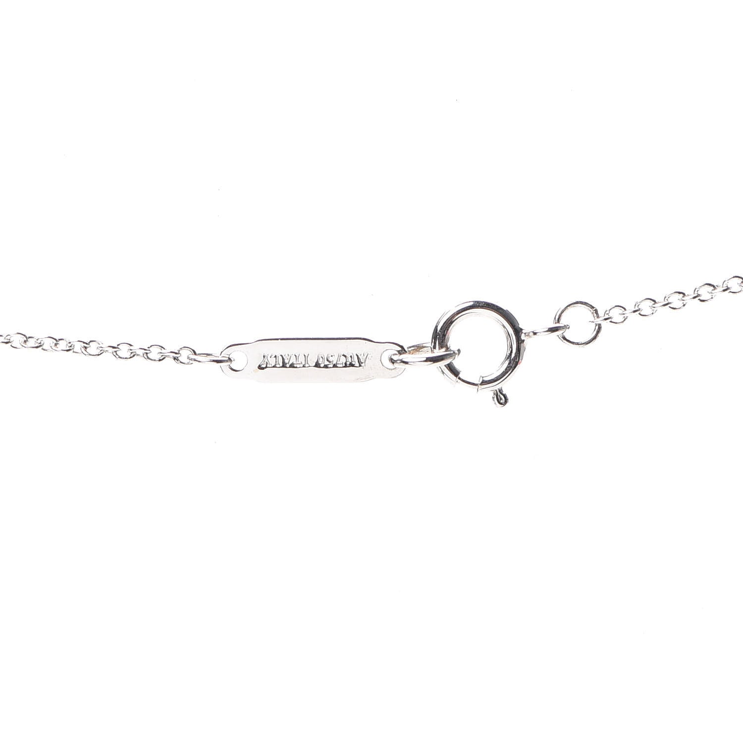 Tiffany 18K White Gold Diamond Small Atlas Open Pave Pendant Necklace 4 of 6