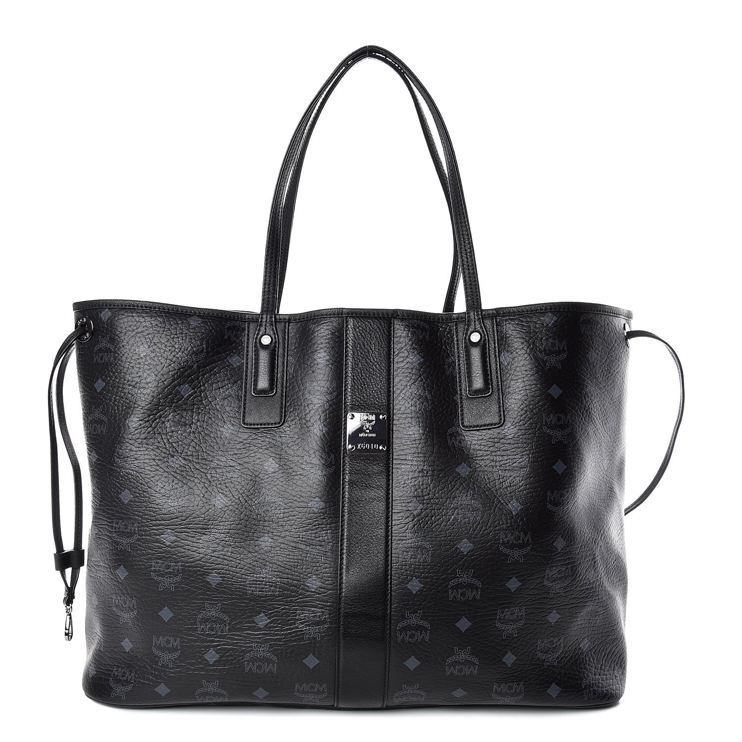 MCM Visetos Large Liz Reversible Shopper Tote Black 1 of 17