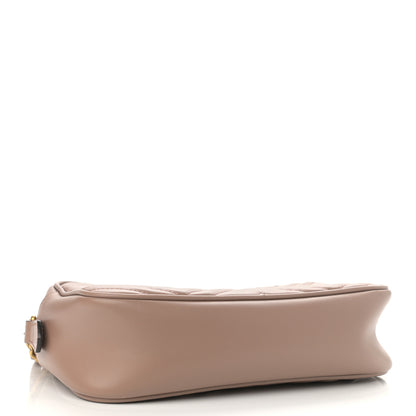 Gucci Calfskin Matelasse Small GG Marmont Chain Shoulder Bag Porcelain Rose 4 of 11