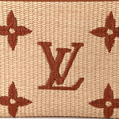 Louis Vuitton Raffia Monogram Giant Toiletry Pouch 26 Tan 9 of 9