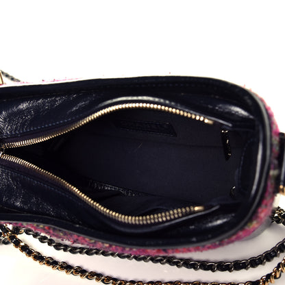 Chanel Tweed Calfskin Small Gabrielle Hobo Dark Navy 5 of 9