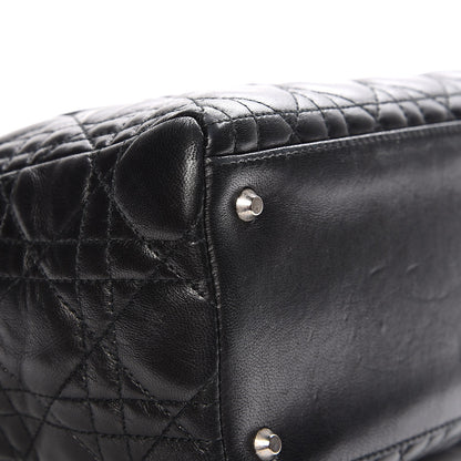 Christian Dior Lambskin Cannage Medium Lady Dior Black 12 of 15