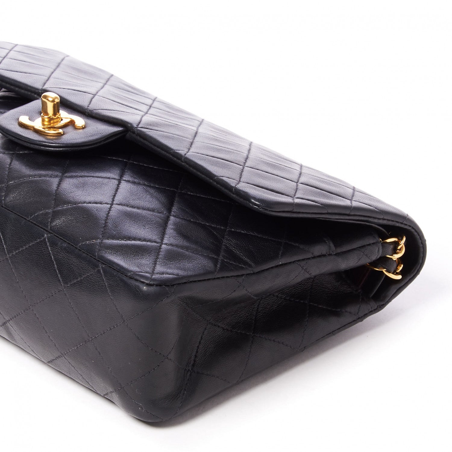 Chanel Lambskin Quilted Medium Double Flap Black 5 of 8