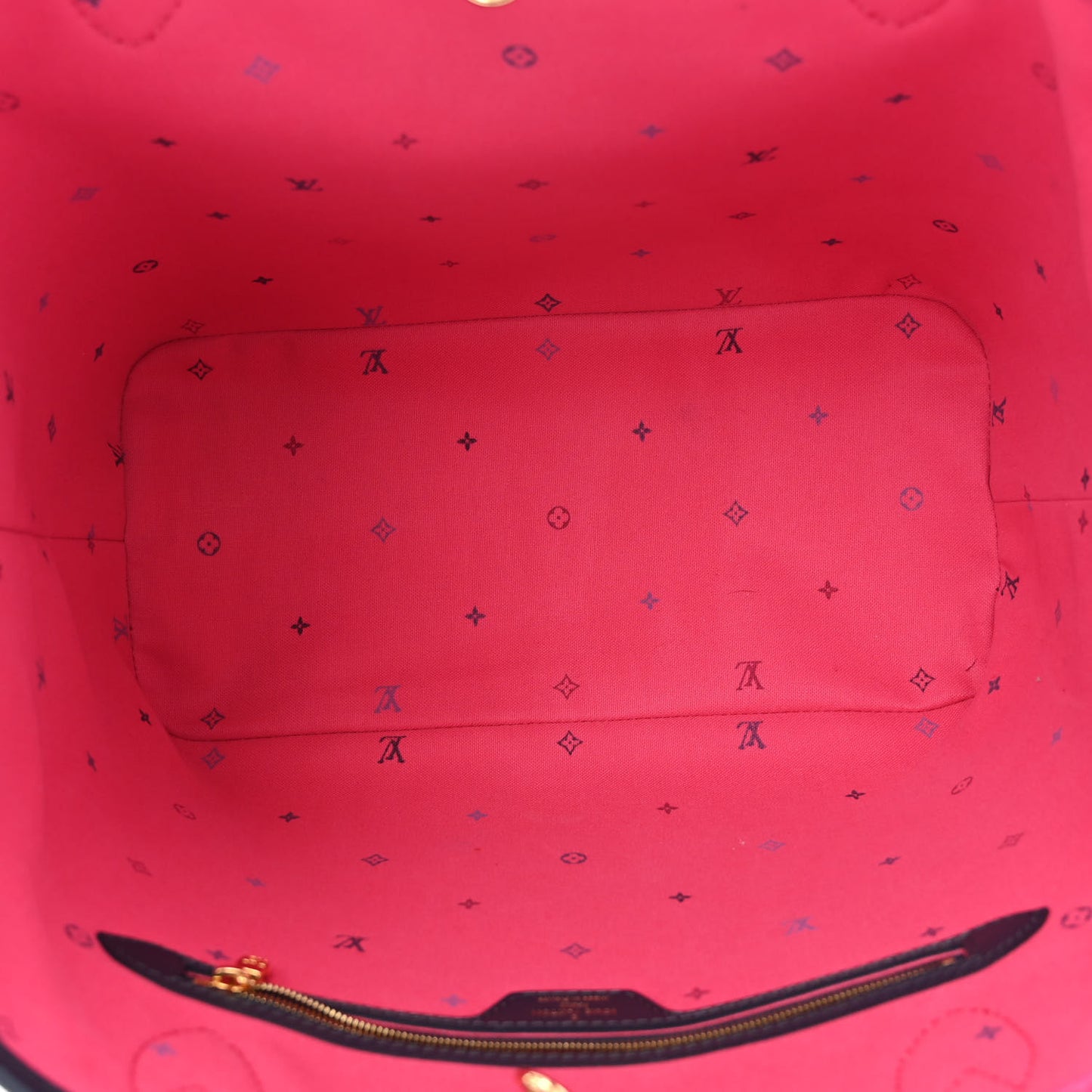 Monogram Giant Spring In The City Neverfull MM Midnight Fuchsia