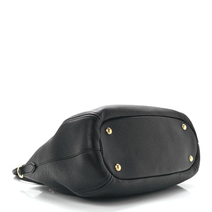 Prada Vitello Phenix Shoulder Bag Black 4 of 12