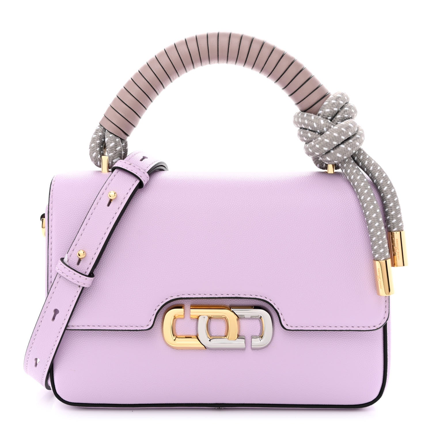 Marc Jacobs Textured Calfskin The J Link Shoulder Bag Orchid 1 of 11