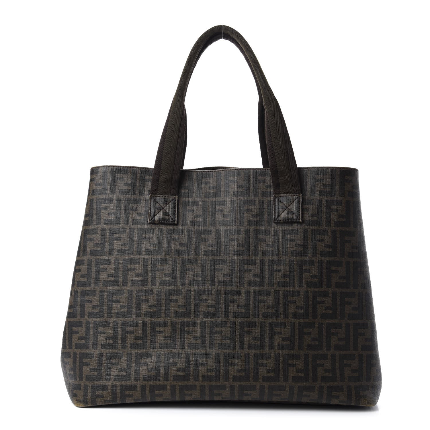 Fendi Zucca Spalmati Large Tote Tobacco 1 of 12