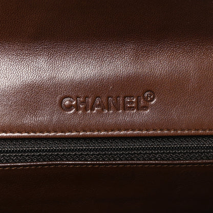 Chanel Lambskin Square Double Stitch Flap Dark Brown 5 of 10