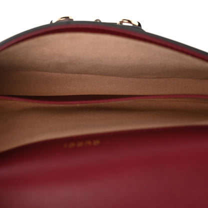 Gucci GG Supreme Monogram Azalea Calfskin Horsebit 1955 Mini Bag Beige Ebony Rosso Ancora 6 of 12