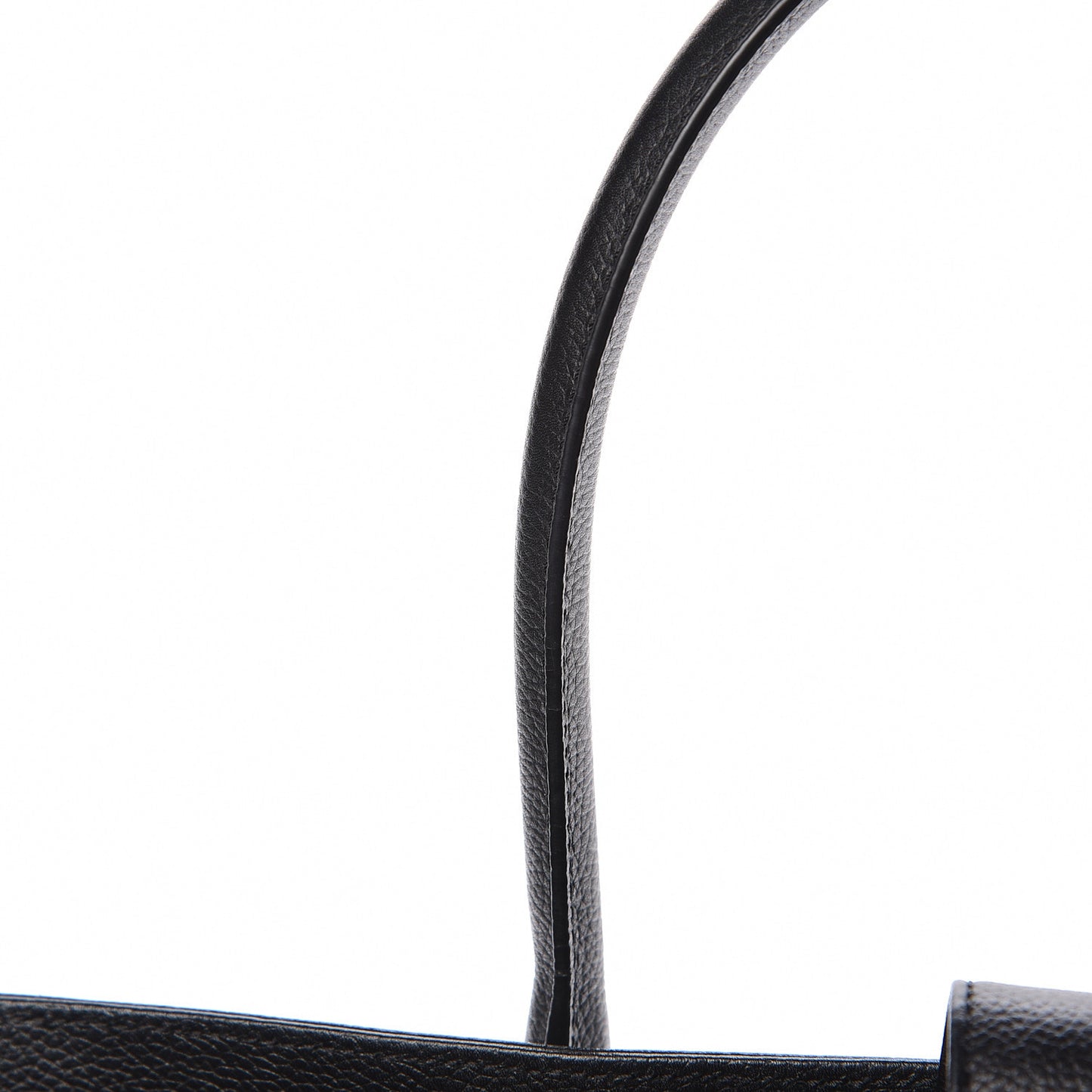 Calfskin Cerf Executive Shopper Tote Black