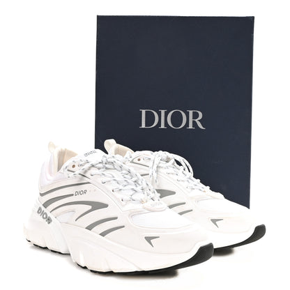 Christian Dior Technical Mesh Calfskin Mens B30 Sneakers 44.5 White Light Grey 9 of 9
