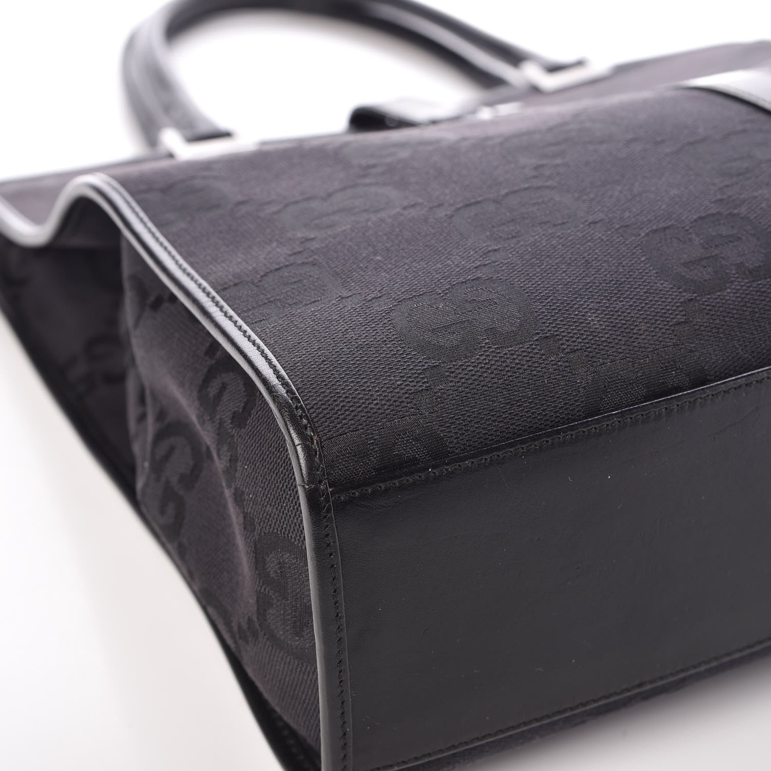 Gucci Monogram Bardot Bag Black 8 of 12