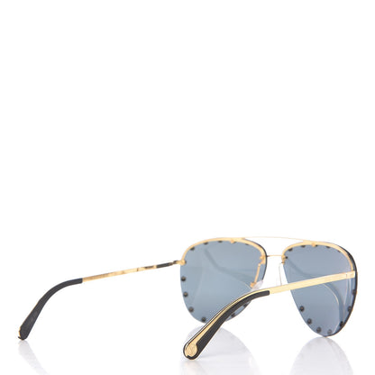 Louis Vuitton The Party Aviator Sunglasses Z0923U Silver 4 of 7