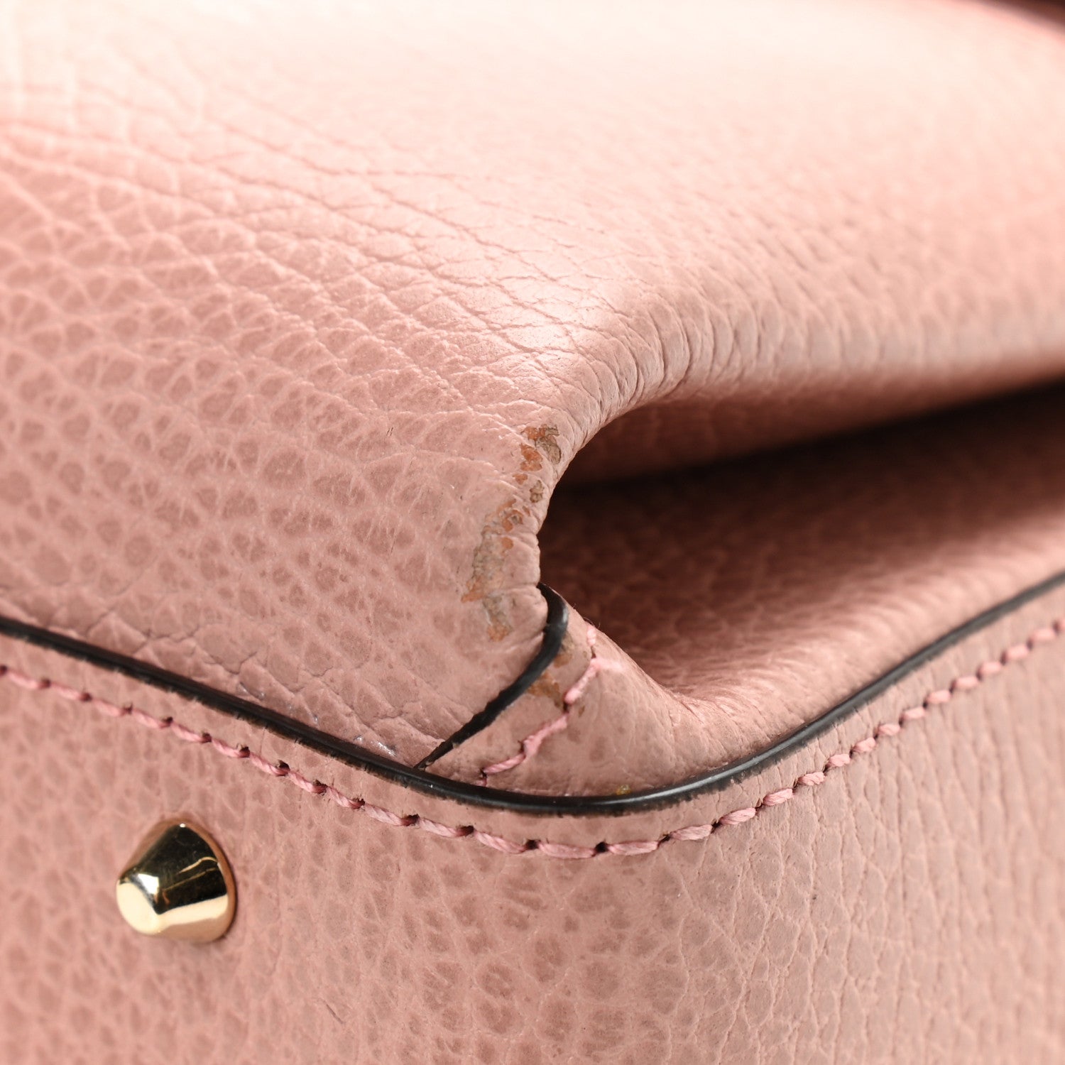Gucci Dollar Calfskin Interlocking G Top Handle Shoulder Bag Soft Pink 10 of 16