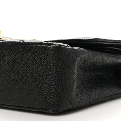 Chanel Caviar Quilted Medium Double Flap Black 10 of 11