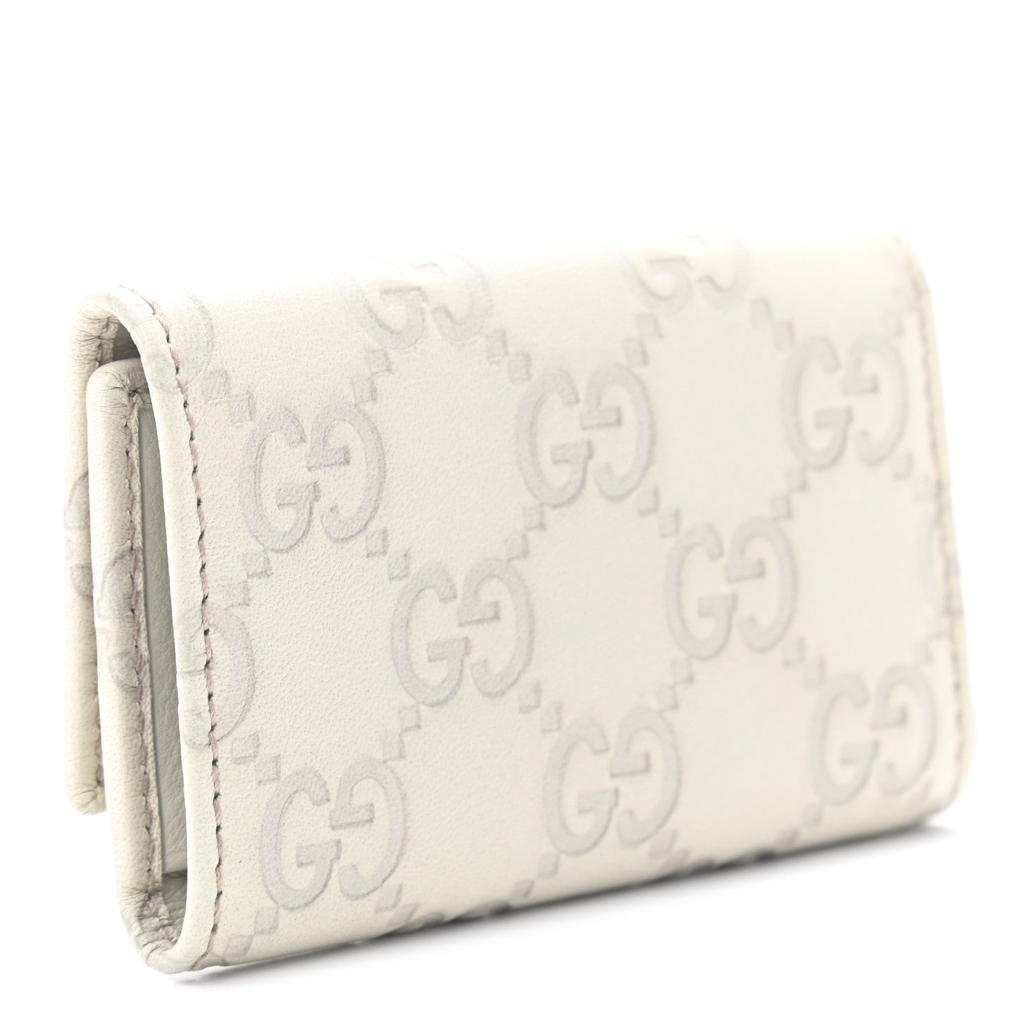 Gucci Guccissima 6 Key Holder Case White 3 of 7