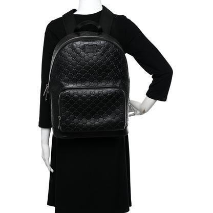 Gucci Guccissima Signature Day Backpack Black 2 of 11