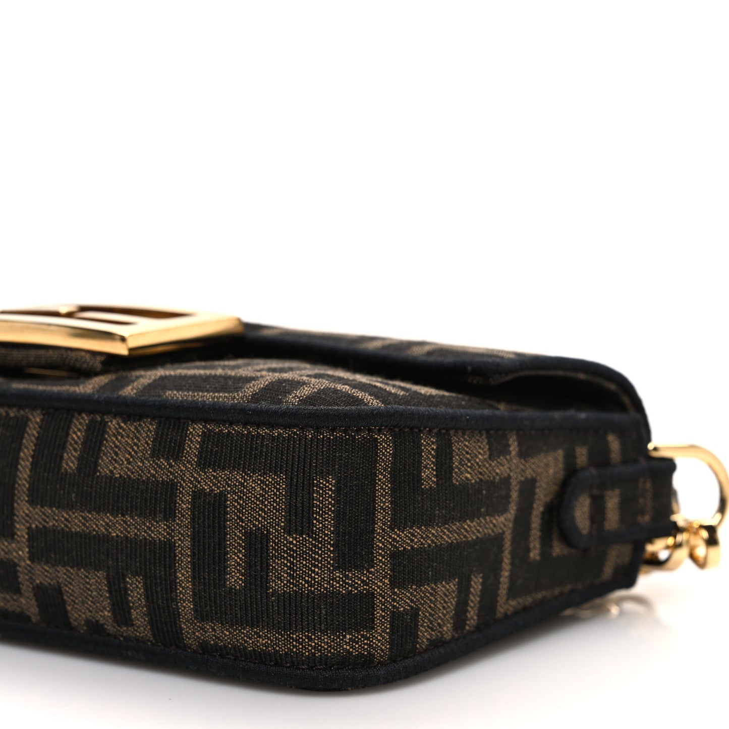 Fabric Jacquard FF 1974 Mini Baguette Tobacco Moro Black