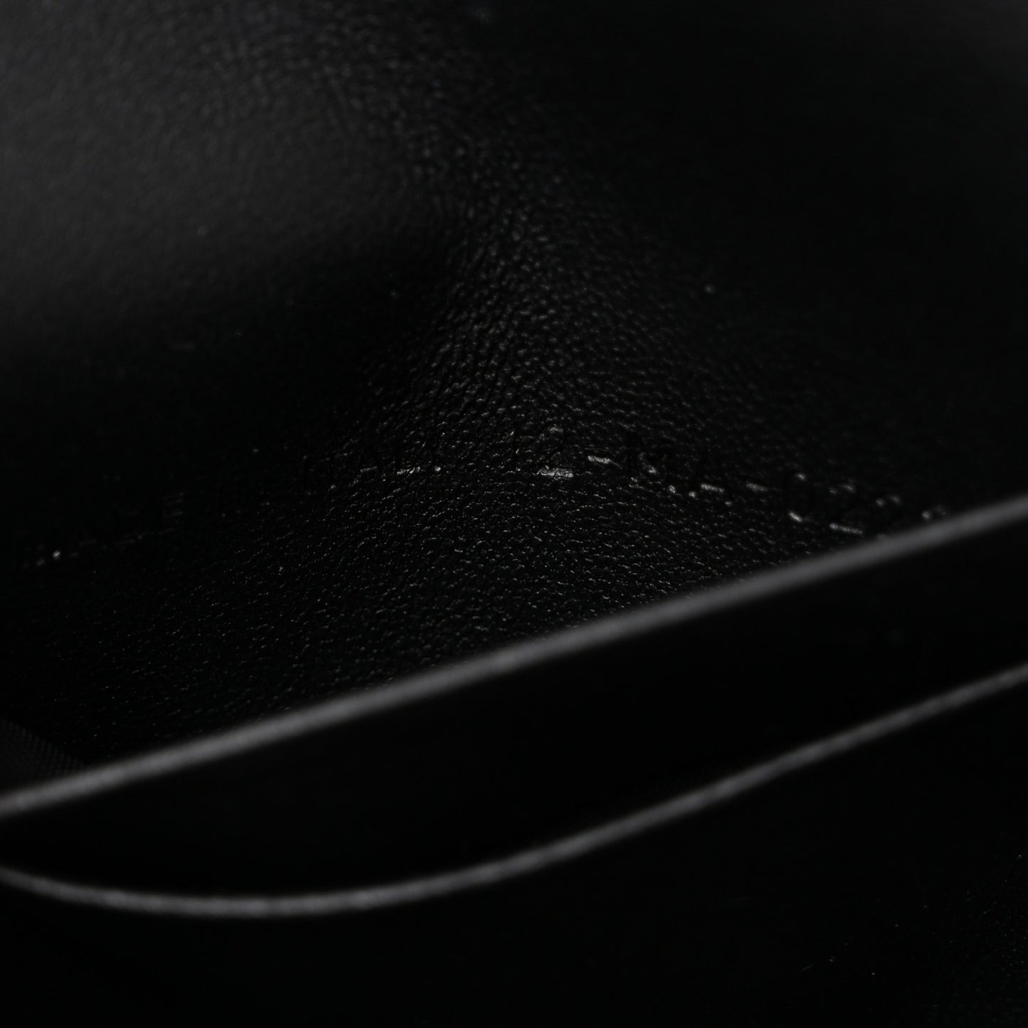 Supple Calfskin Caro Pouch with Chain Black