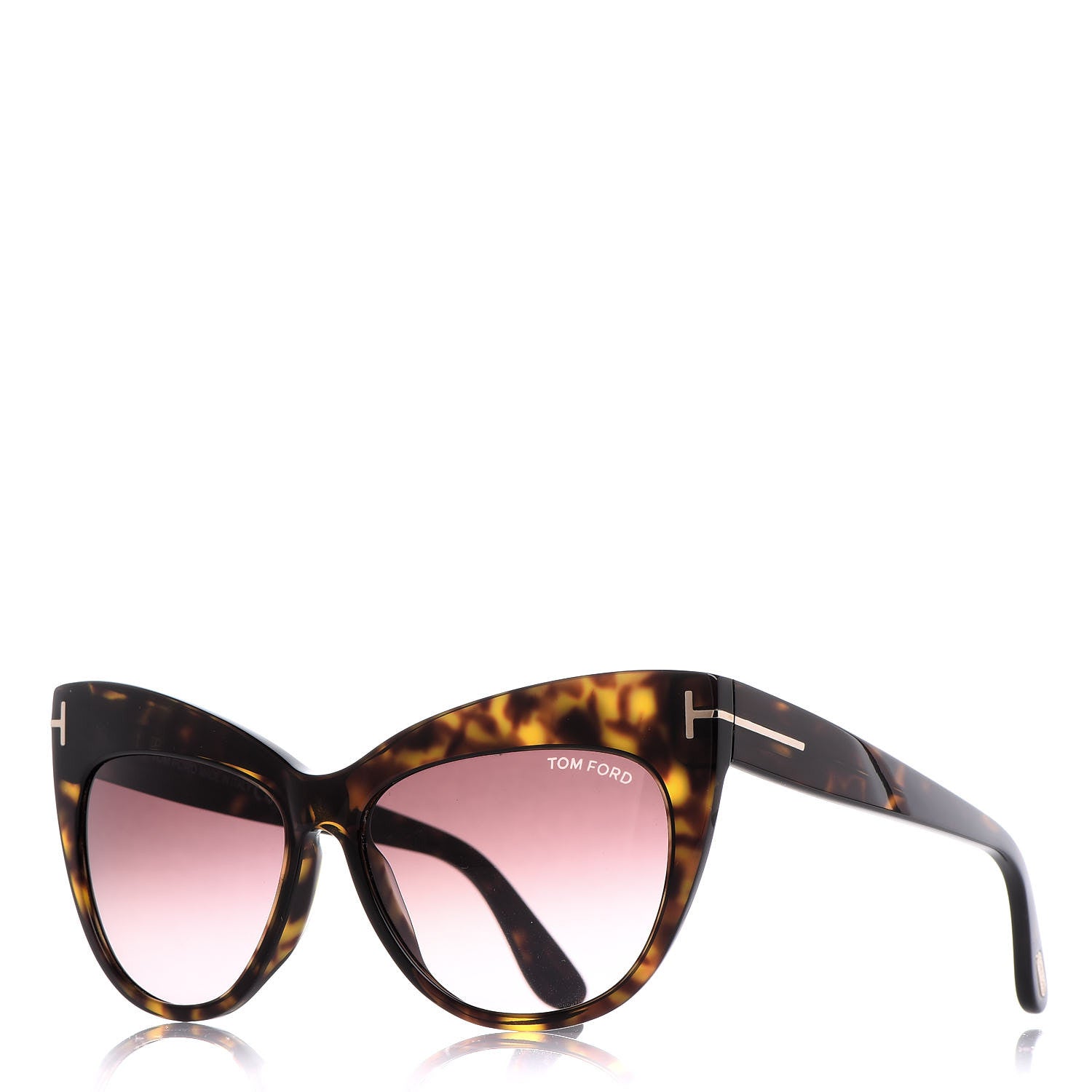Tom Ford Nika Cat Eye Sunglasses TF523 Havana 1 of 7