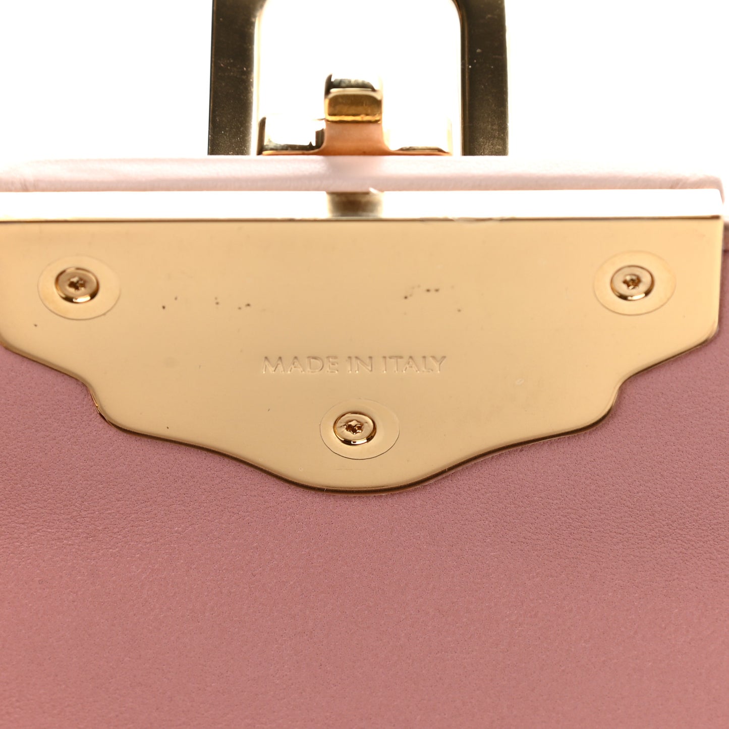 Iguana Calfskin Embossed Lucia Satchel Pink