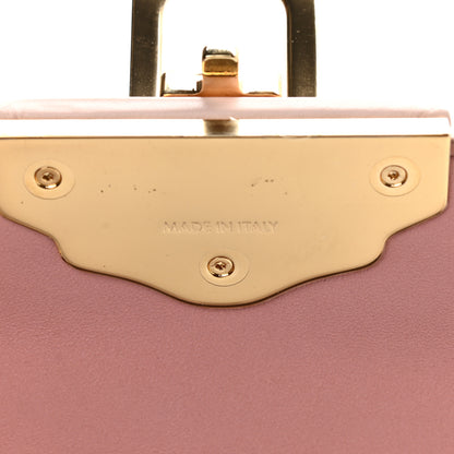 Dolce & Gabbana Iguana Calfskin Embossed Lucia Satchel Pink 7 of 10