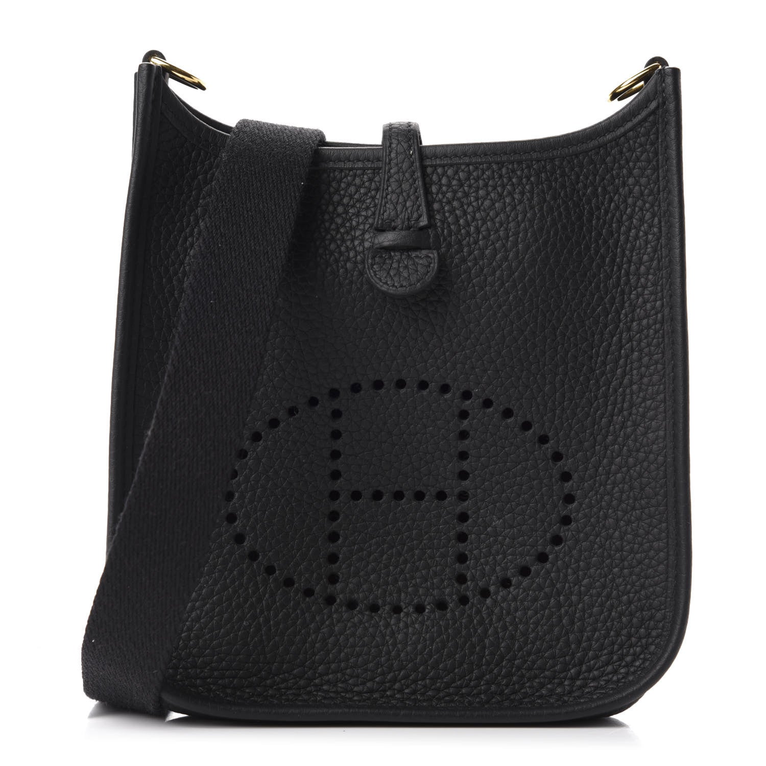 Hermes Taurillon Clemence Evelyne TPM Black 1 of 10