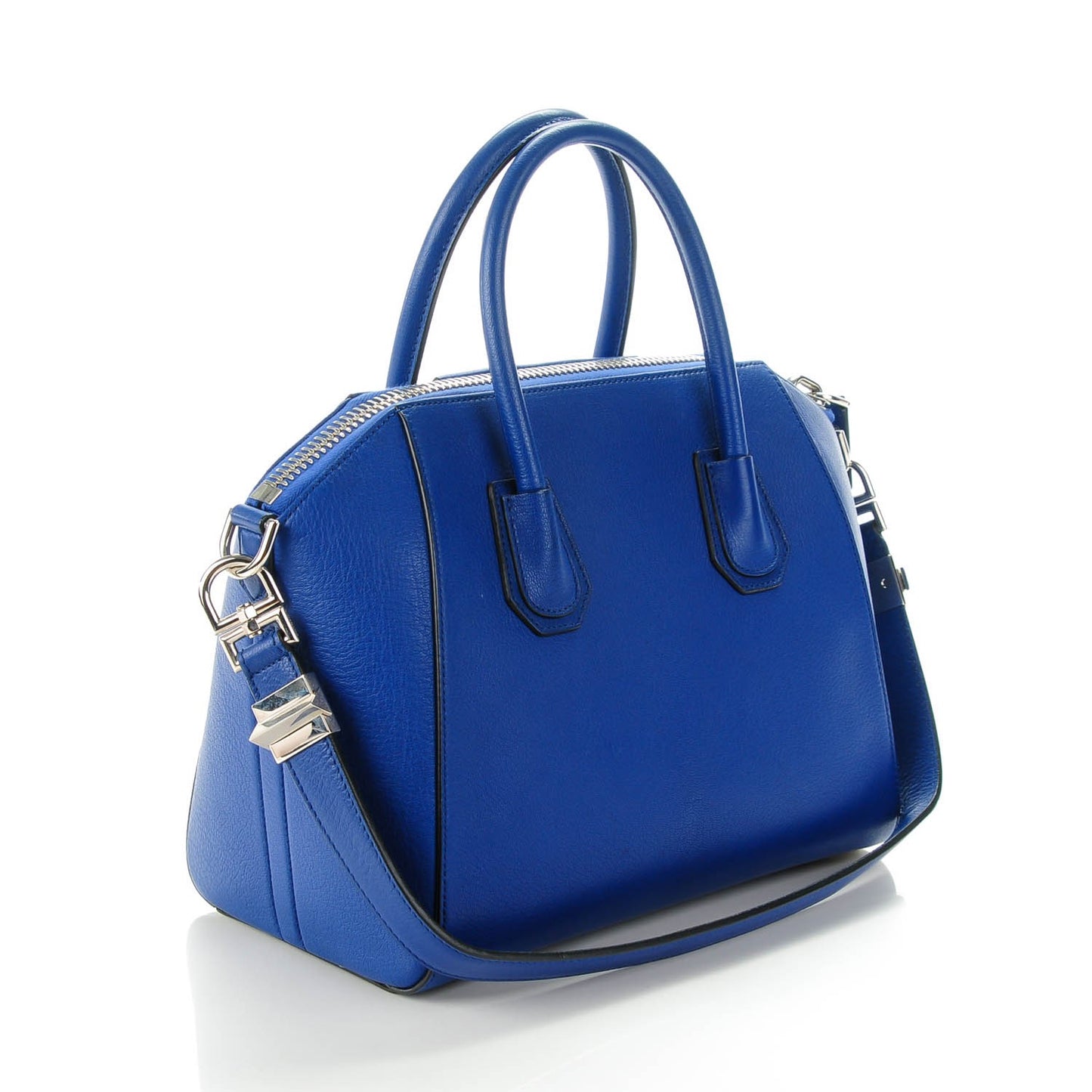 Sugar Goatskin Small Antigona Royal Blue