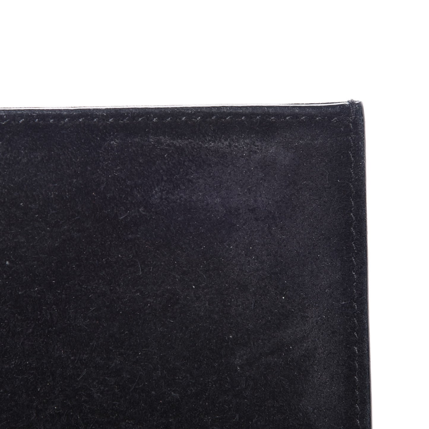 Suede Crystal Studded Small Classic Monogram Kate Tassel Satchel Black