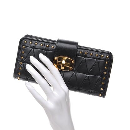 Miu Miu Nappa Quilted Wallet Black 2 of 10