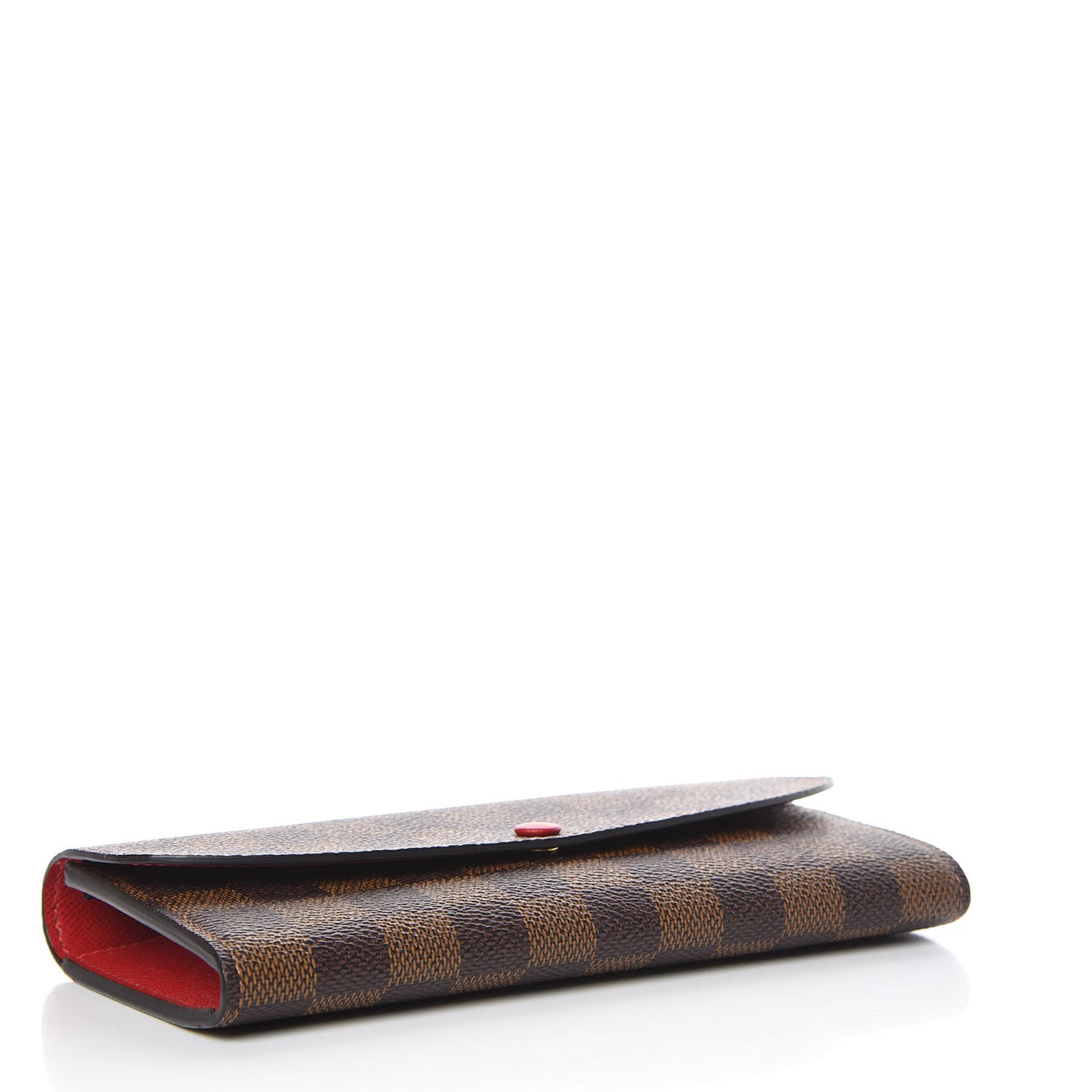 Louis Vuitton Damier Ebene Emilie Wallet Red 4 of 9