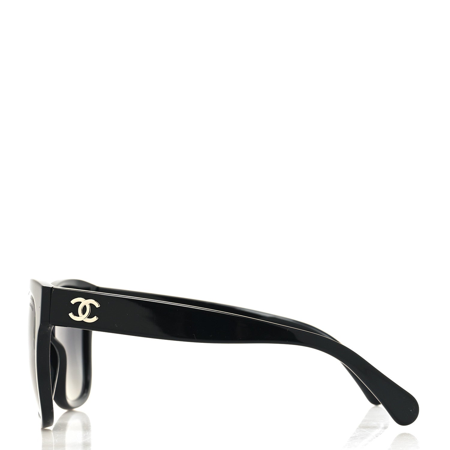 Chanel Acetate Polarized Square CC Sunglasses 5380 Black 3 of 7