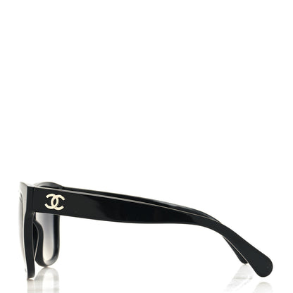 Chanel Acetate Polarized Square CC Sunglasses 5380 Black 3 of 7