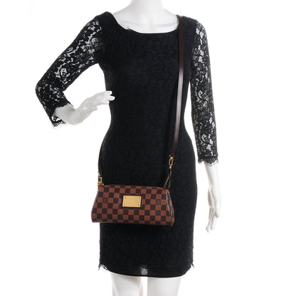 Louis Vuitton Damier Ebene Eva Clutch 2 of 7