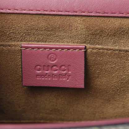 Gucci GG Supreme Monogram Blooms Small Padlock Shoulder Bag Beige Multicolor Dry Rose 6 of 13