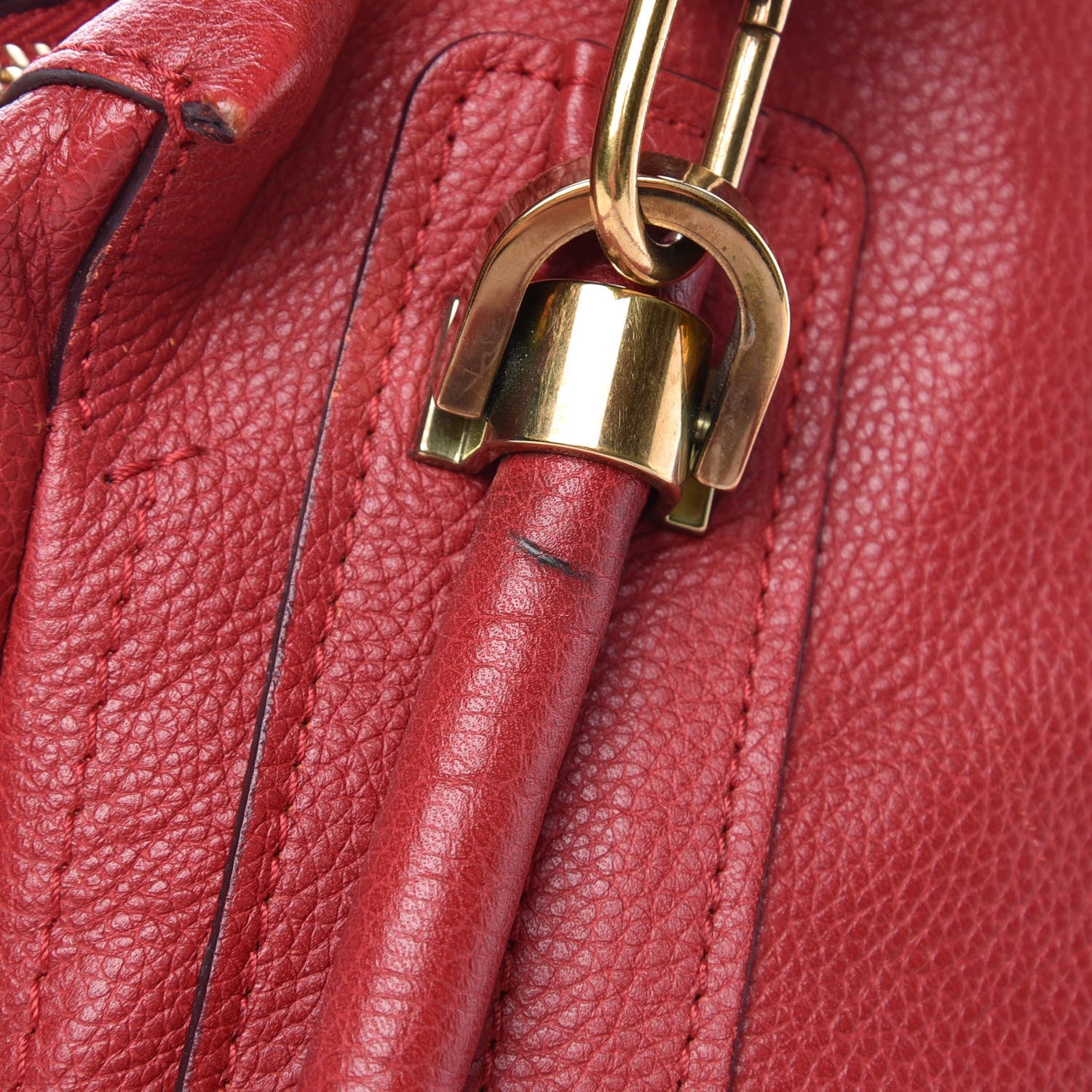 Chloe Calfskin Medium Paraty Holly Berry 14 of 21
