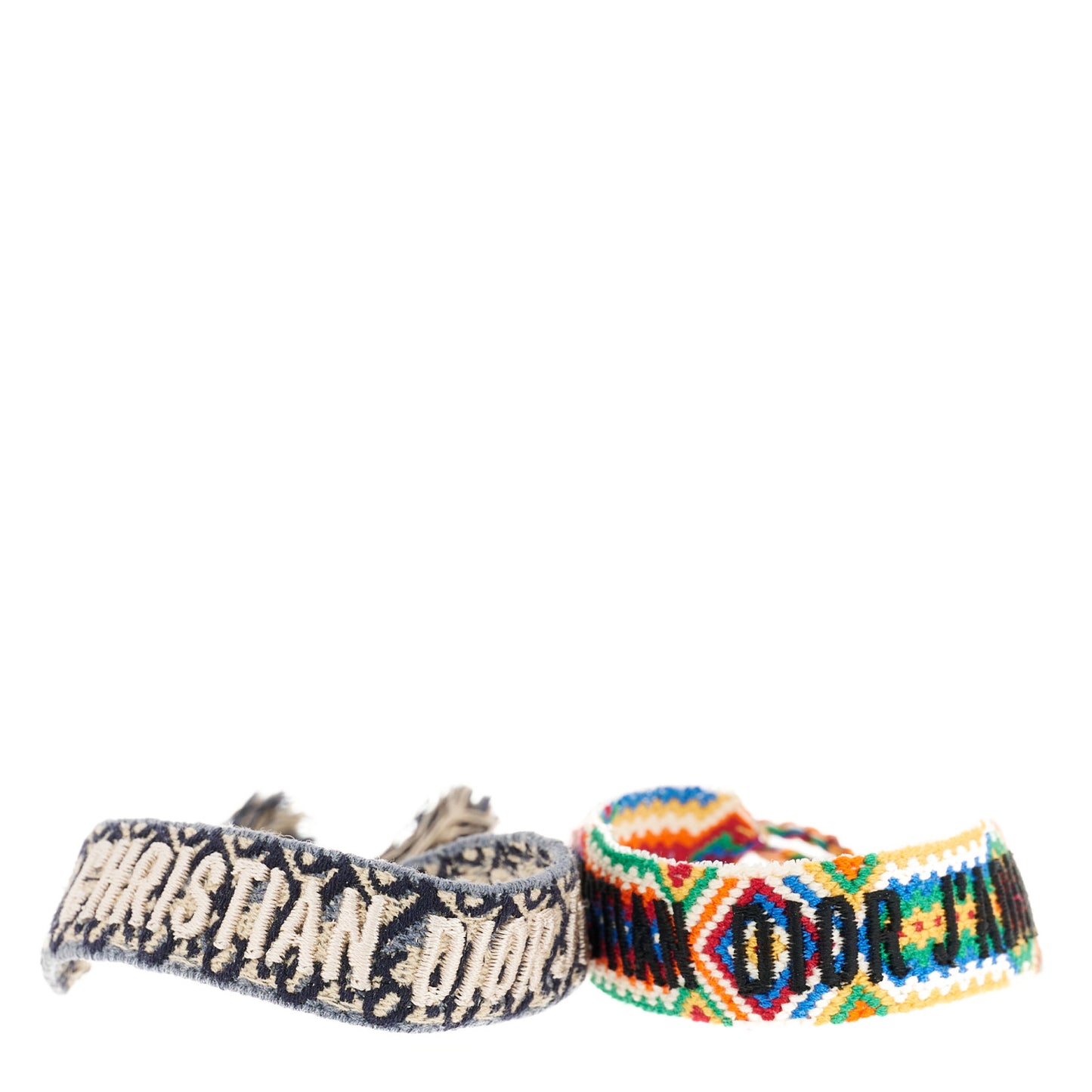 Woven Cotton J'Adior Friendship Bracelet Set Blue Multicolor