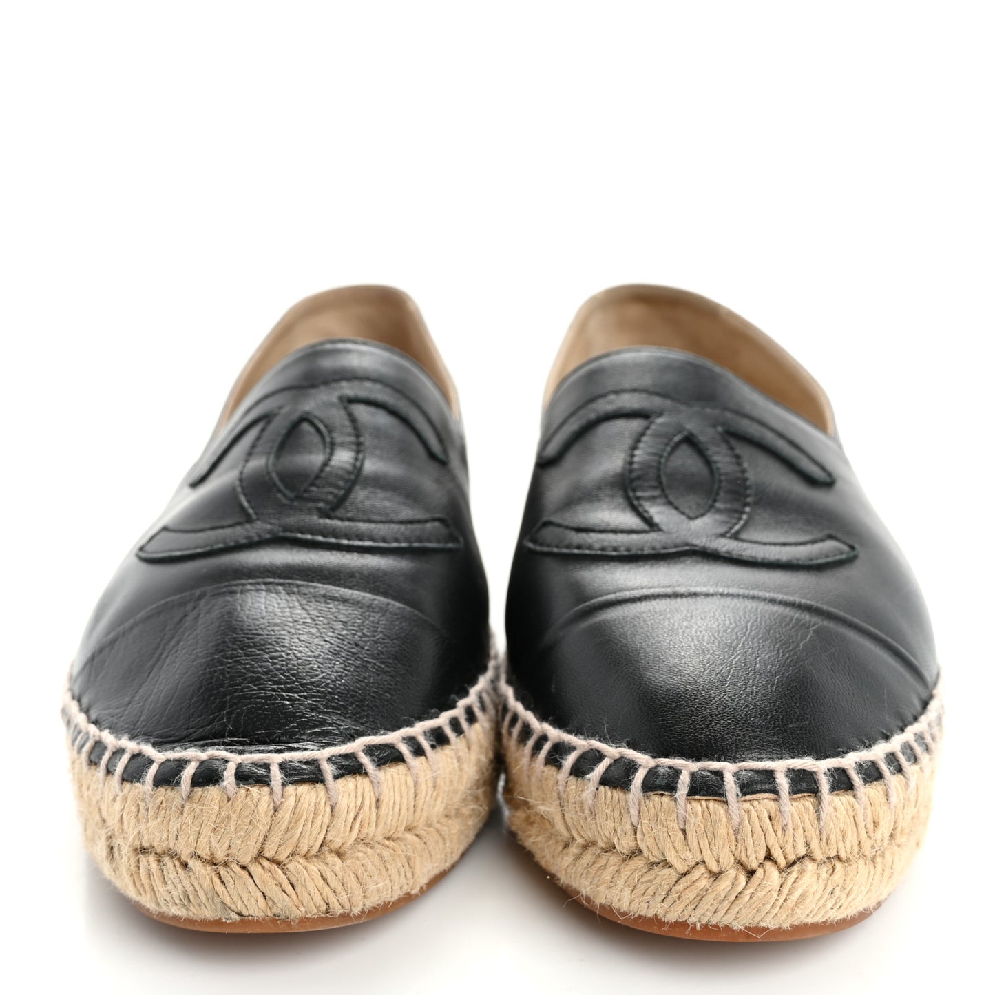 Lambskin CC Espadrilles 38 Black