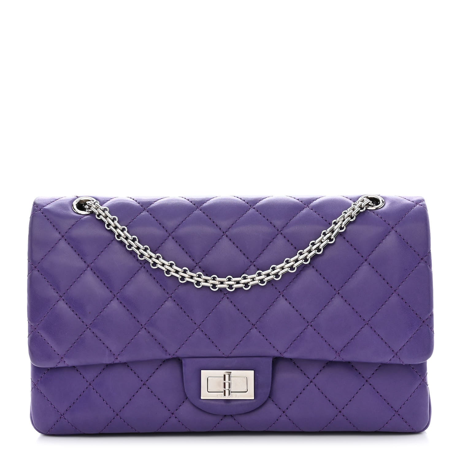 Chanel Lambskin Quilted 2.55 Reissue 226 Flap Purple 1 of 15