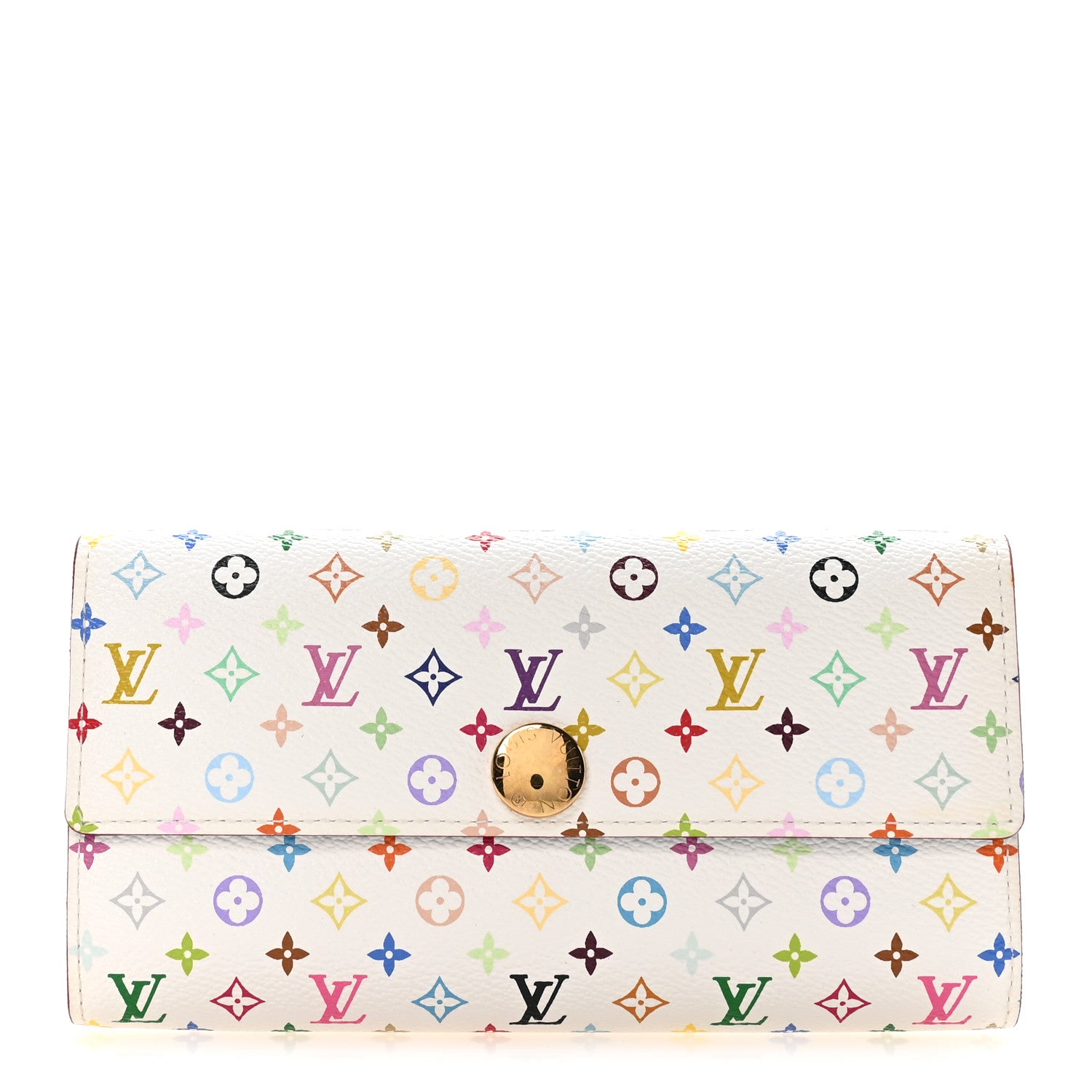 Louis Vuitton Monogram Multicolor Sarah Wallet White Bleuet 1 of 8