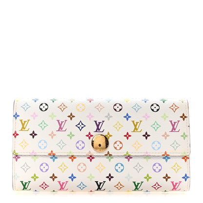 Louis Vuitton Monogram Multicolor Sarah Wallet White Bleuet 1 of 8