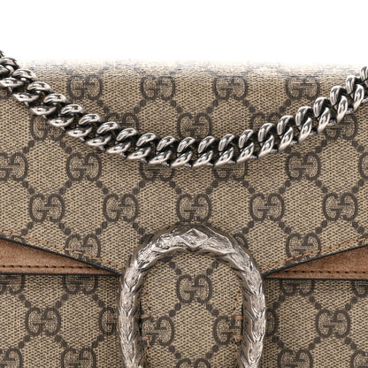 Gucci GG Supreme Monogram Small Dionysus Shoulder Bag Taupe 8 of 10