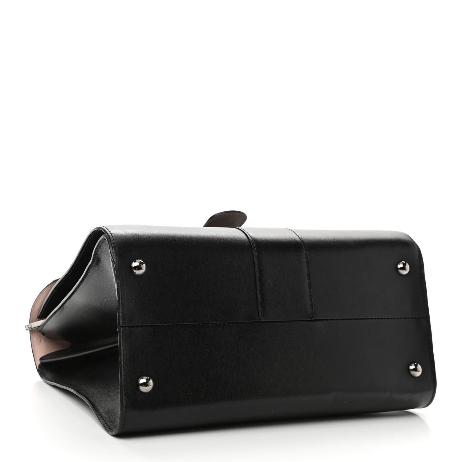 Delvaux Boxed Calfskin MM Magic Brillant Satchel Black Multicolor 4 of 17