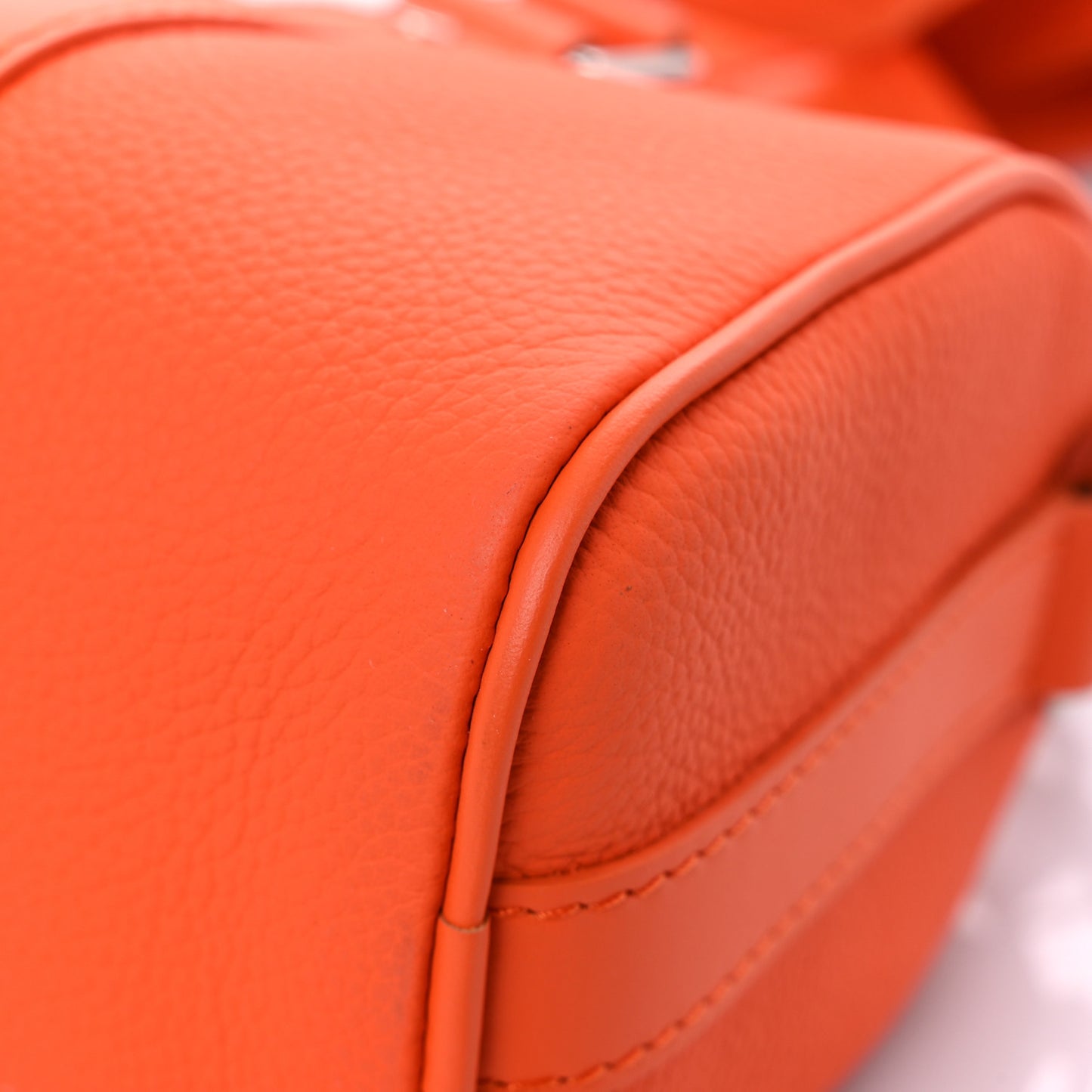 Grained Calfskin Aerogram Keepall XS Orange